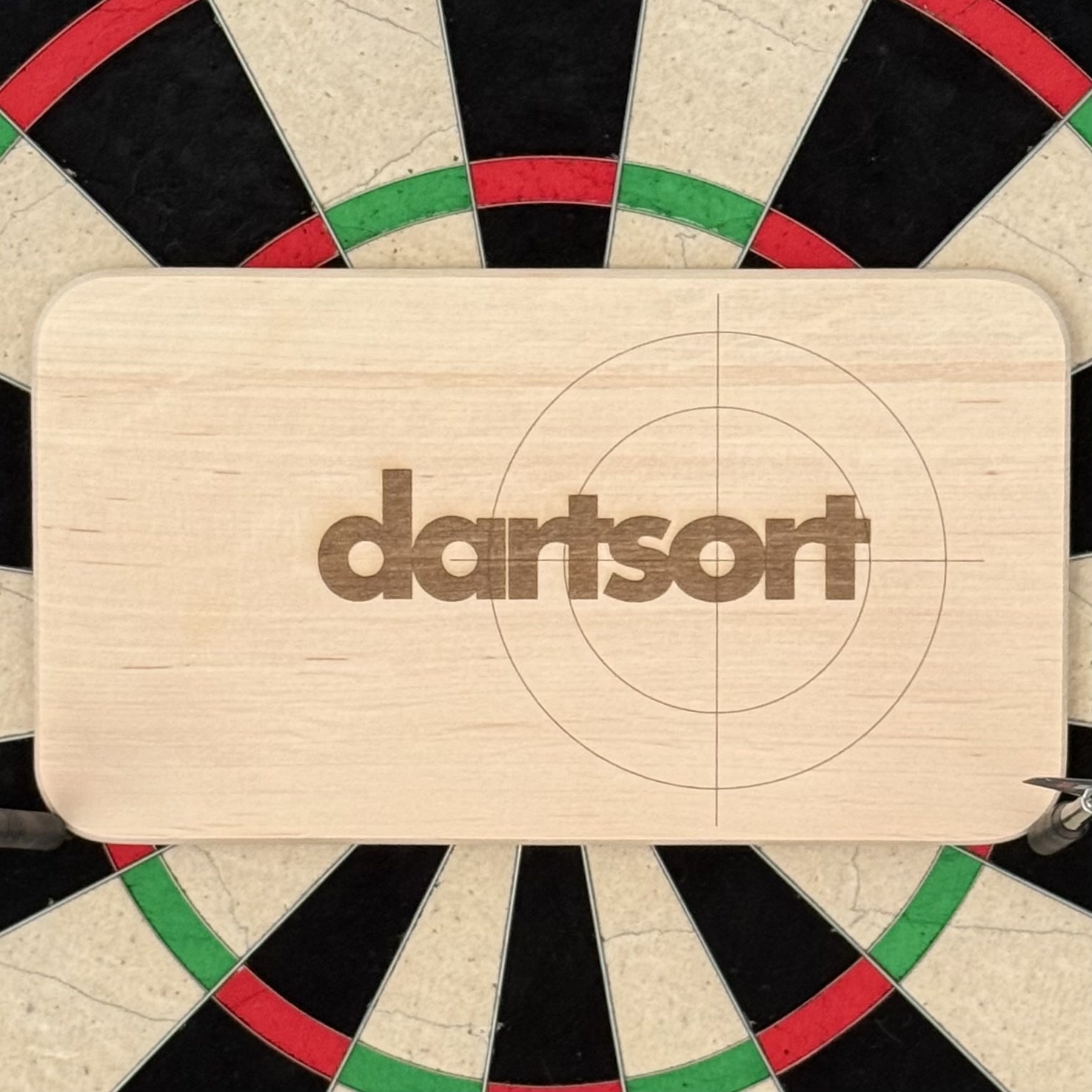 Dekobrettchen/Frühstücksbrettchen "DARTSORT"