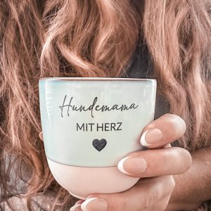 Kaffeebecher personalisiert - Hundemama mit Herz